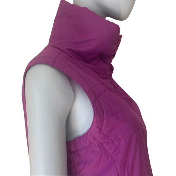 COLUMBIA Shining Light II Vest Magenta Fleece Lined Full Zip Size Small - Picture 9 of 16